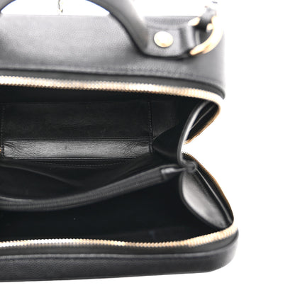 Chanel Caviar Quilted Medium CC Filigree Vanity Case Black 5 of 10