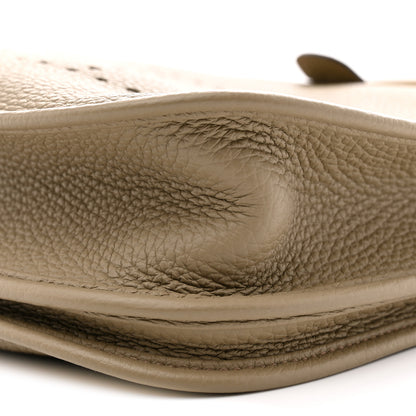 Hermes Taurillon Clemence Evelyne III PM Beige Marfa 10 of 11
