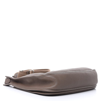 Hermes Taurillon Clemence Evelyne III PM Etoupe 4 of 14