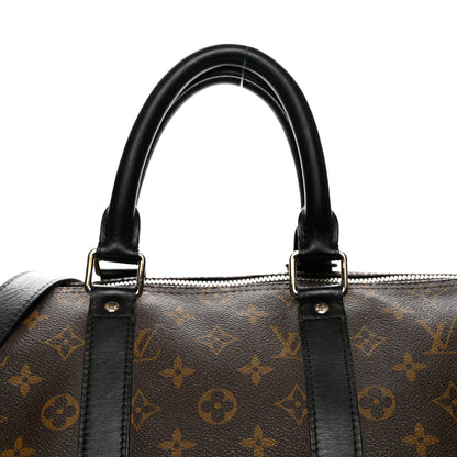 Louis Vuitton Monogram Macassar Keepall Bandouliere 45 6 of 14