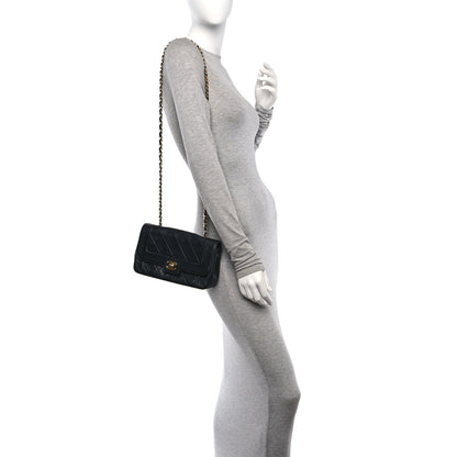 Chanel Lambskin Quilted Small Single Flap Black 2 of 10