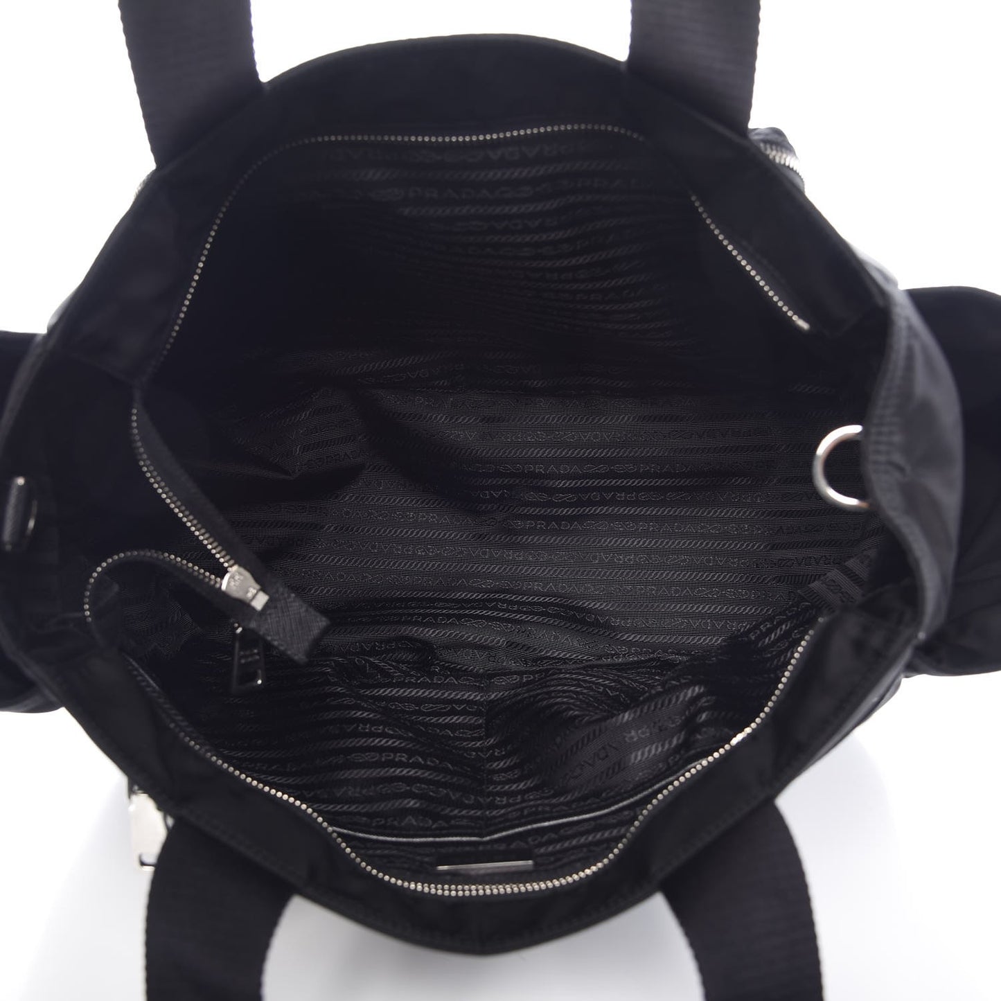 Tessuto Nylon Vela Diaper Bag Black