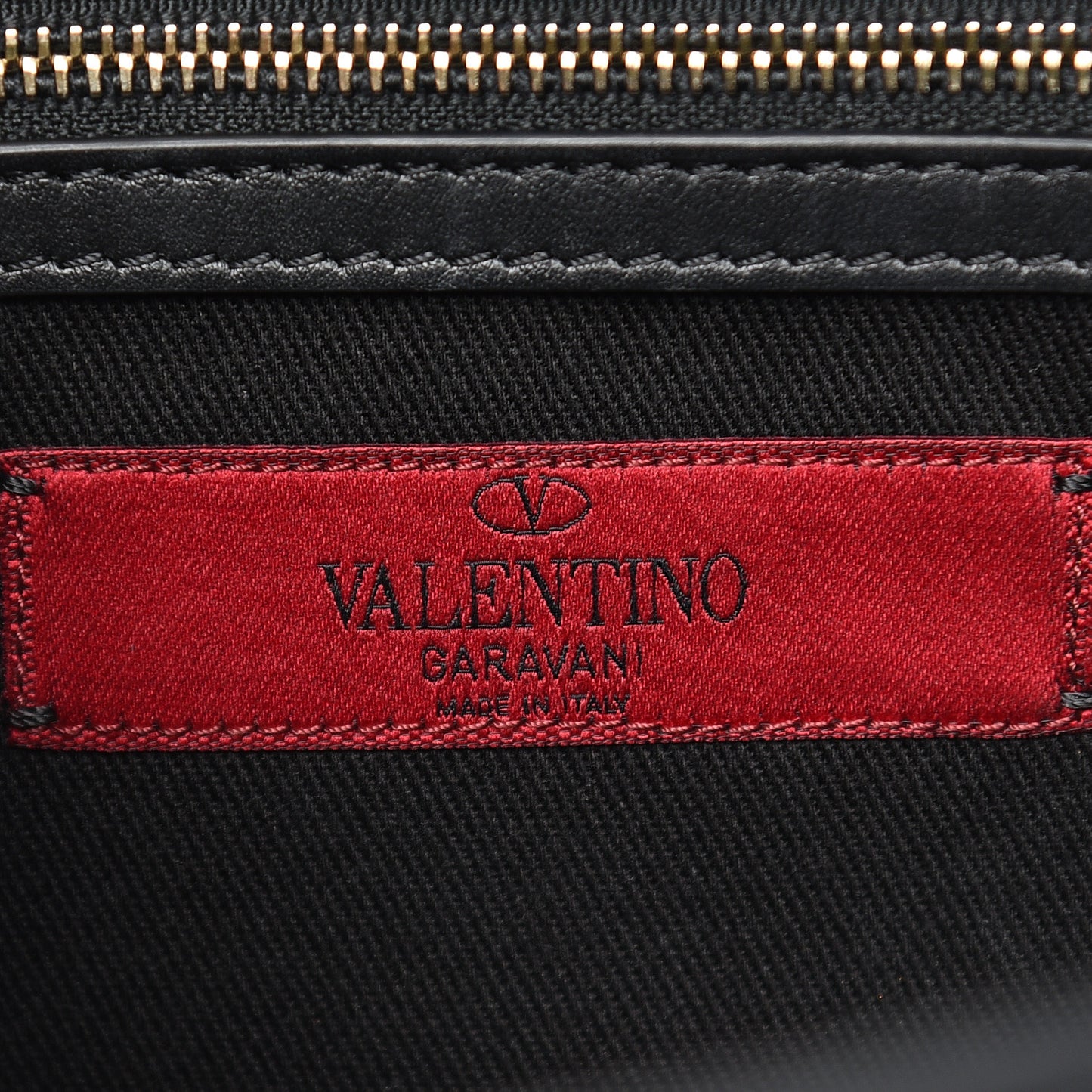 Vitello Medium Glam Lock Rockstud Flap Black