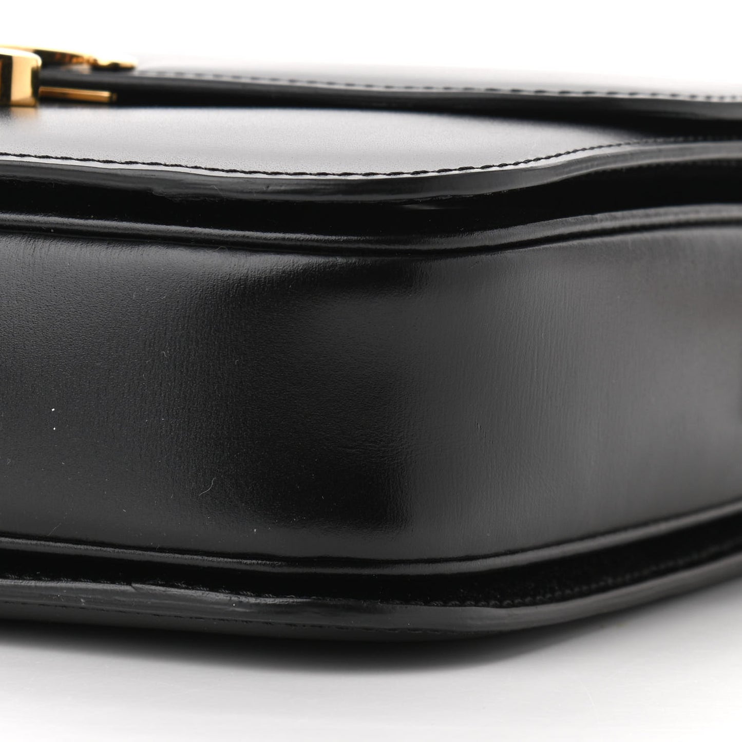 Shiny Calfskin Medium Triomphe Black