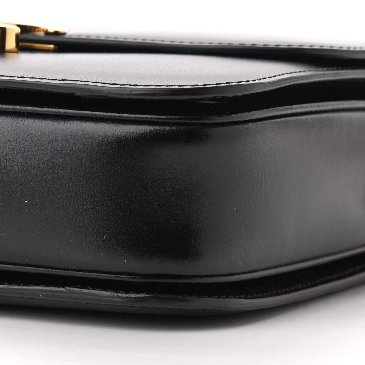 Celine Shiny Calfskin Medium Triomphe Black 10 of 10
