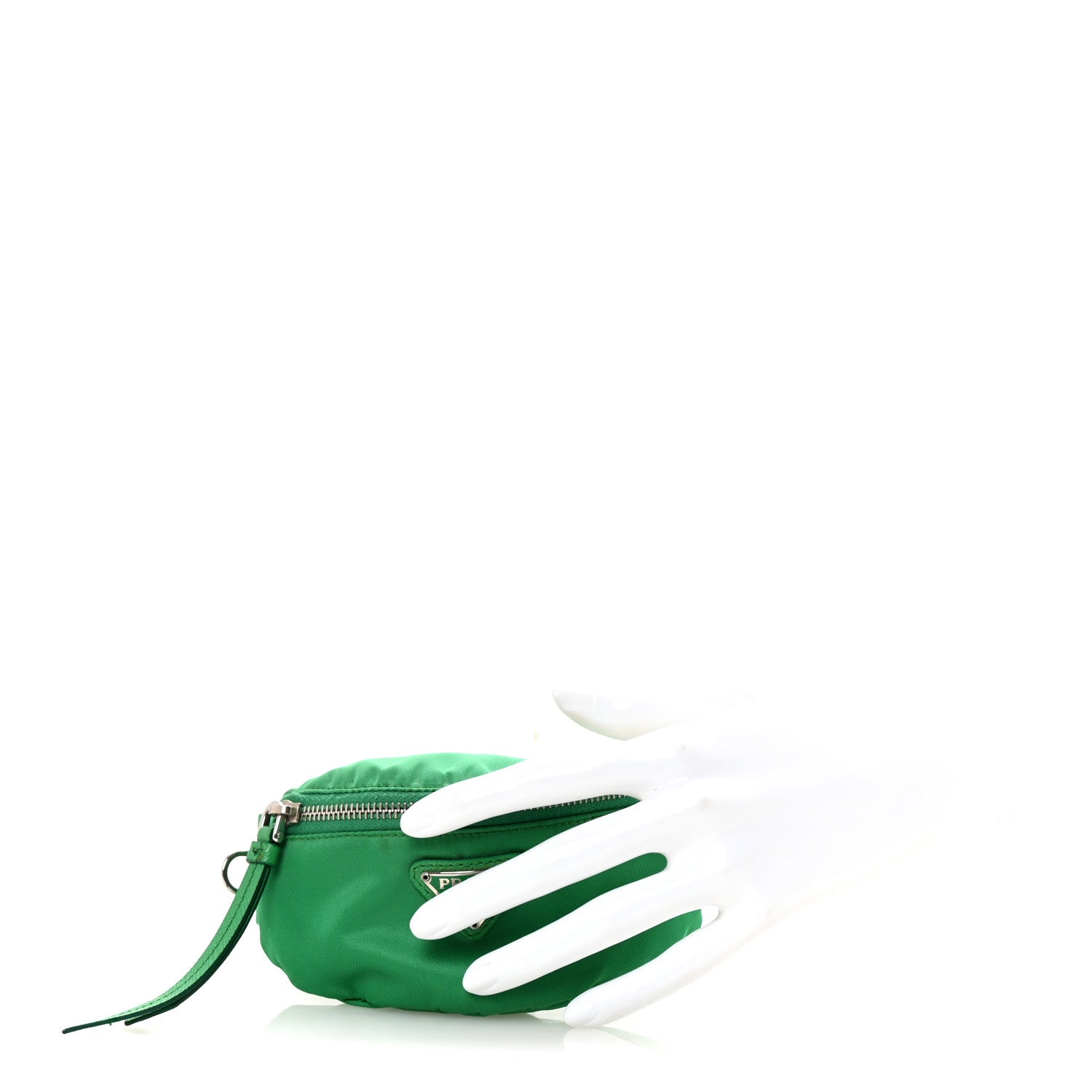 Prada Tessuto Nylon Wrist Pouch Green 2 of 6