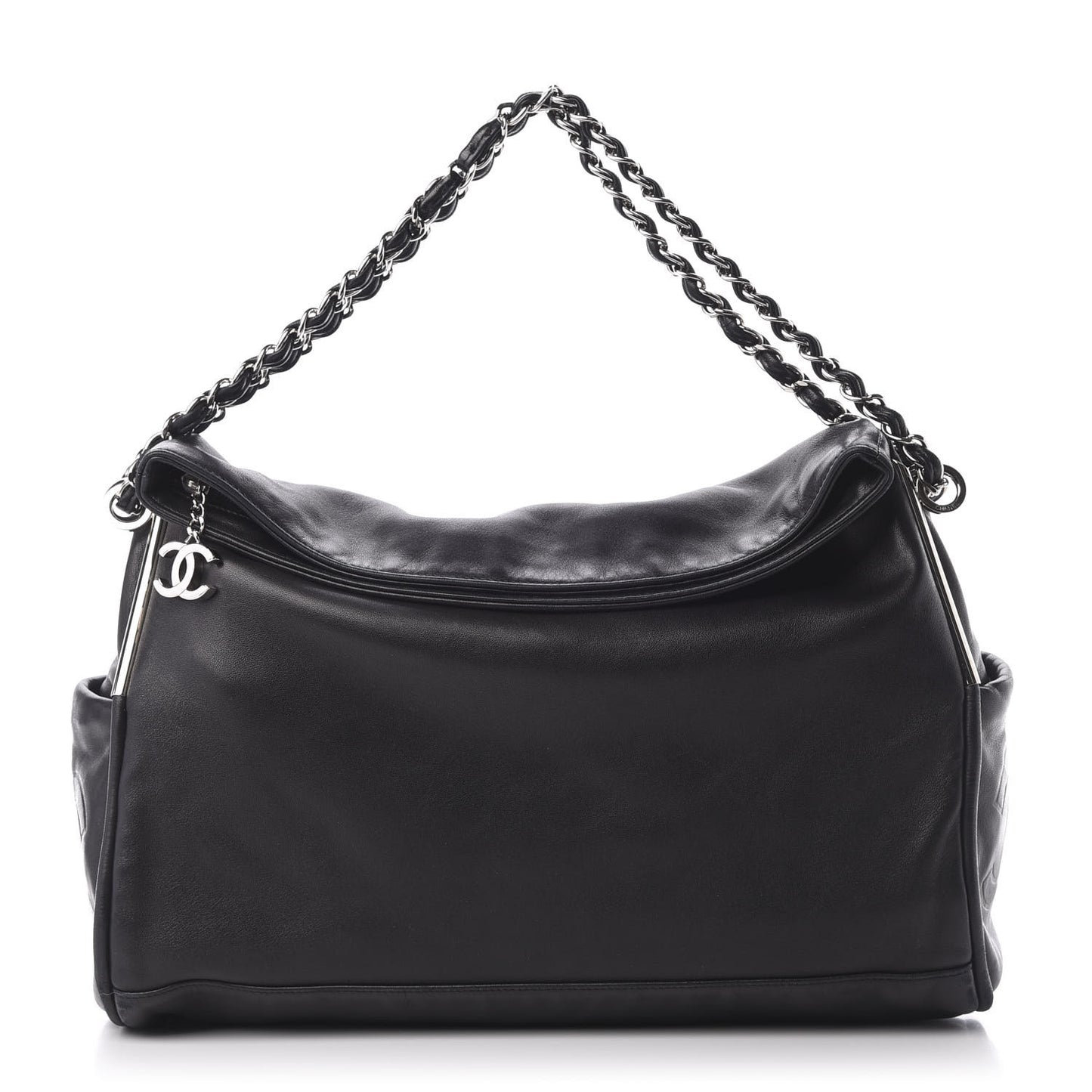 Lambskin Large Ultimate Soft Tote Black
