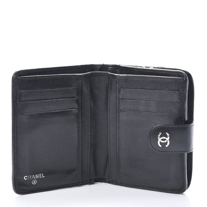 Chanel Caviar Sevruga French Compact Wallet Black 5 of 15