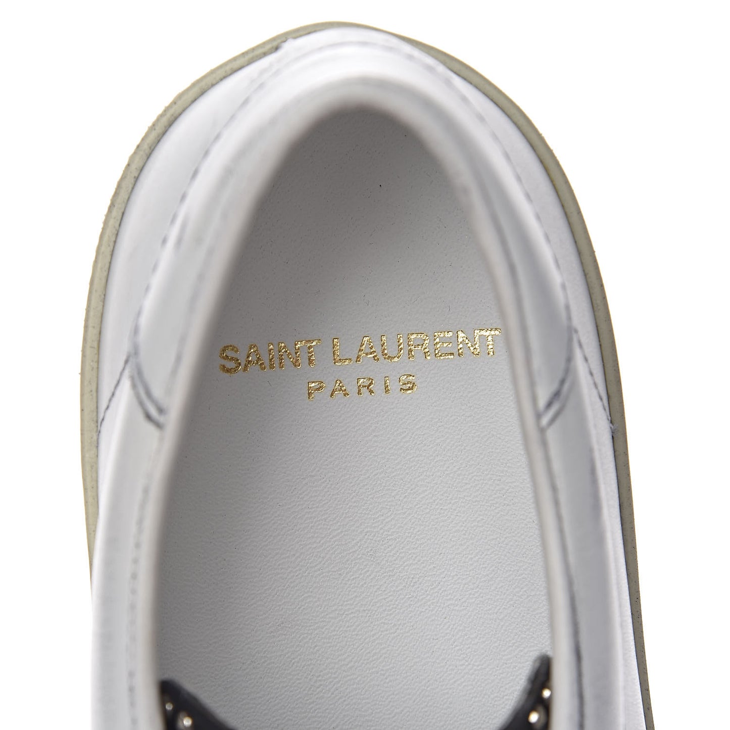 Calfskin Distressed Court Classic Surf Low Top Sneakers 39 White
