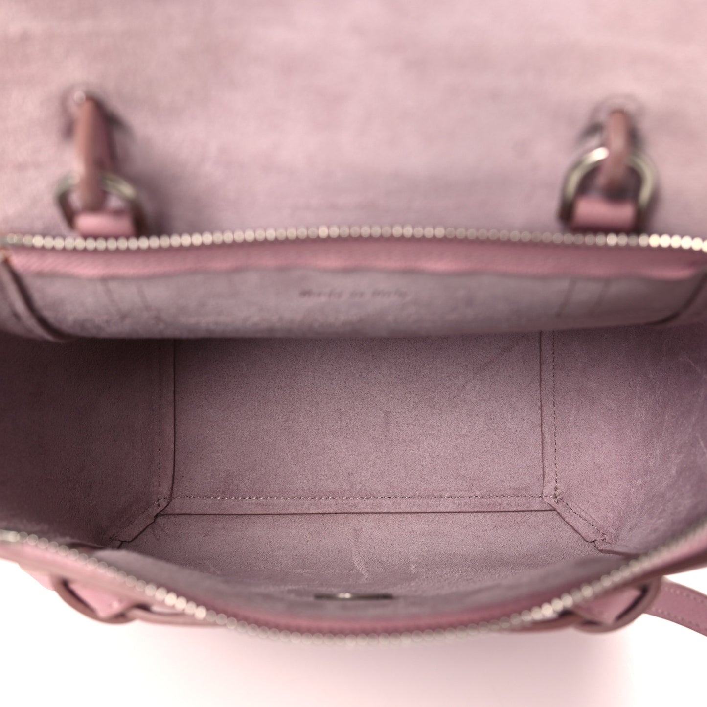 Grained Calfskin Nano Belt Bag Vintage Pink
