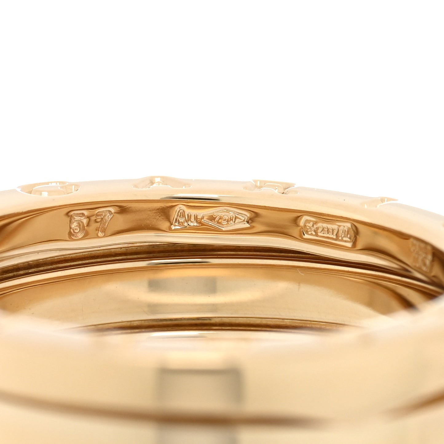 18K Yellow Gold B.Zero1 Three-Band Ring 57 8