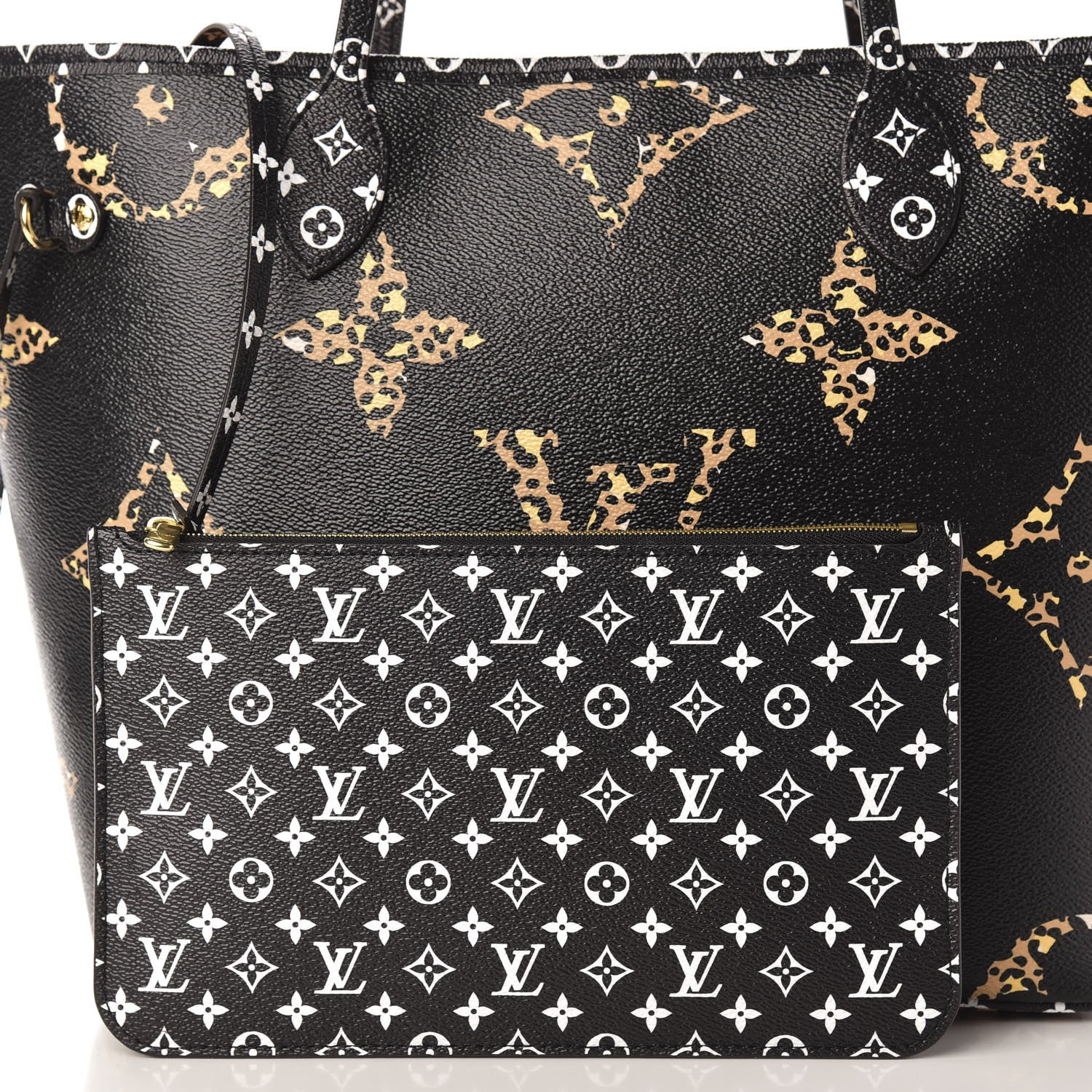 Louis Vuitton Monogram Giant Jungle Neverfull MM Black 11 of 13