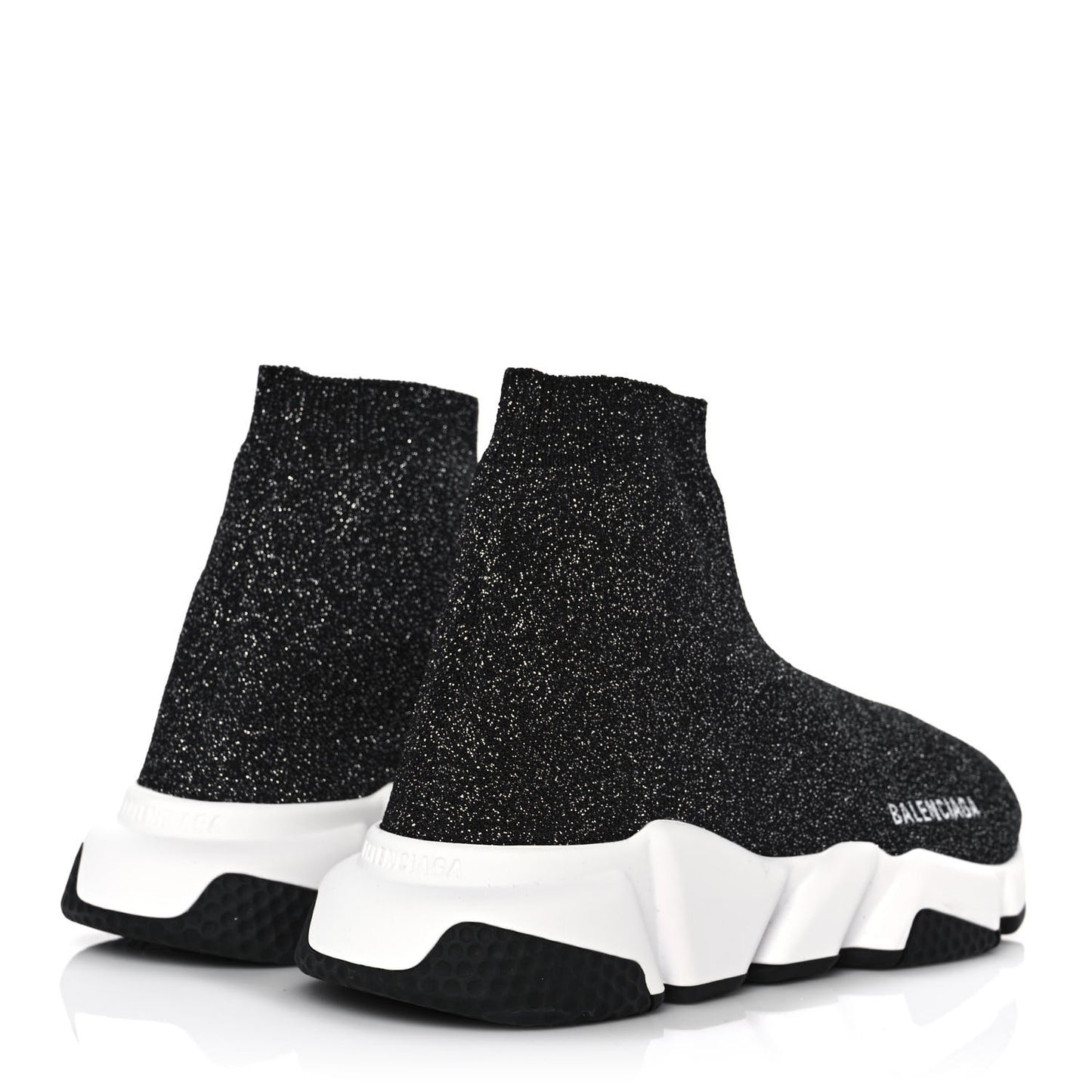 Knit Metal Womens Speed Sneakers 39 Black Gold