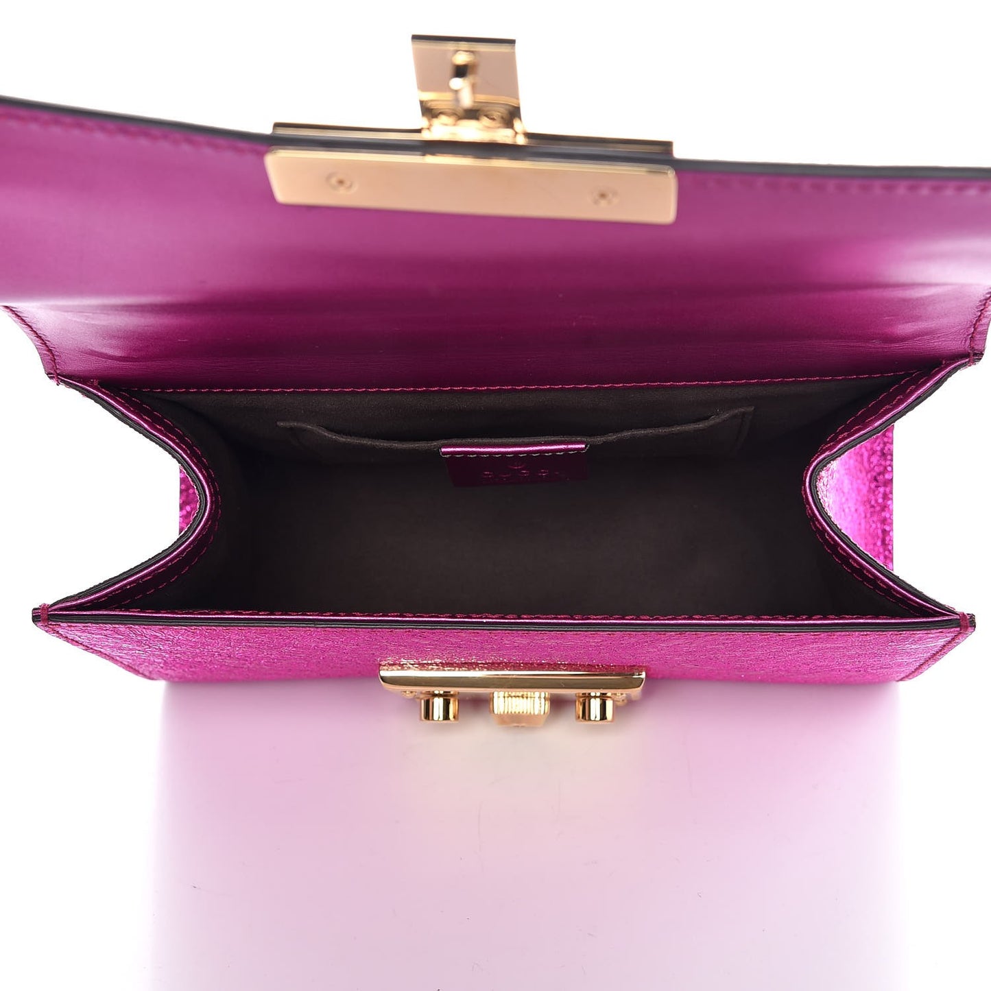 Galassia Small Padlock Shoulder Bag Fuxia