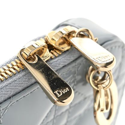 Christian Dior Patent Cannage Lady Dior Phone Holder Bracing Blue 12 of 12