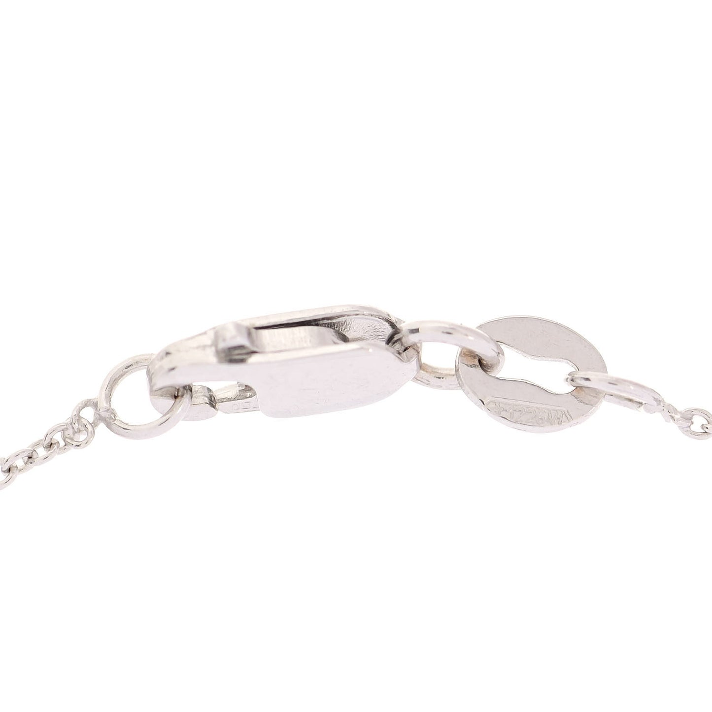 18K White Gold Diamond .10ct Diamonds by the Inch Pendant Necklace