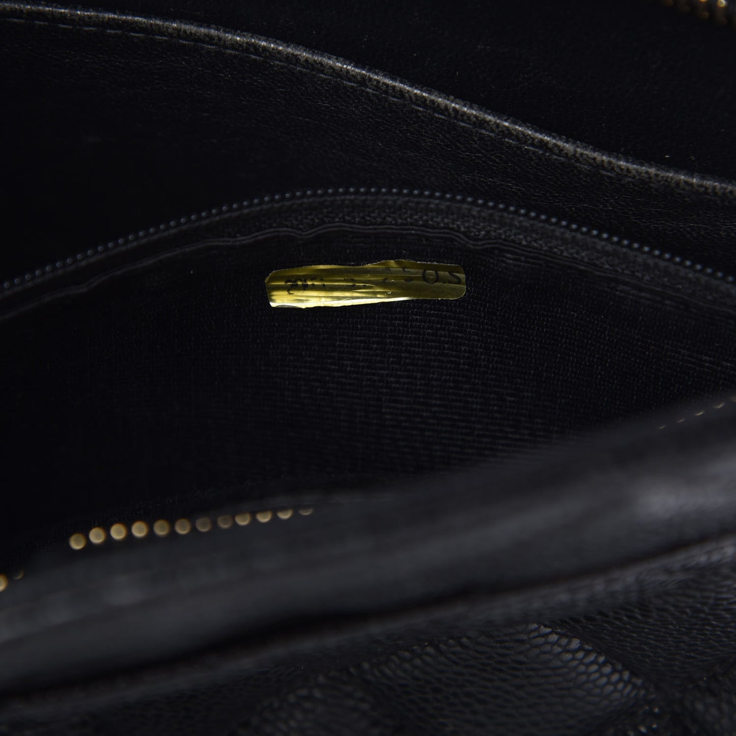 Caviar Quilted Medallion Tote Black