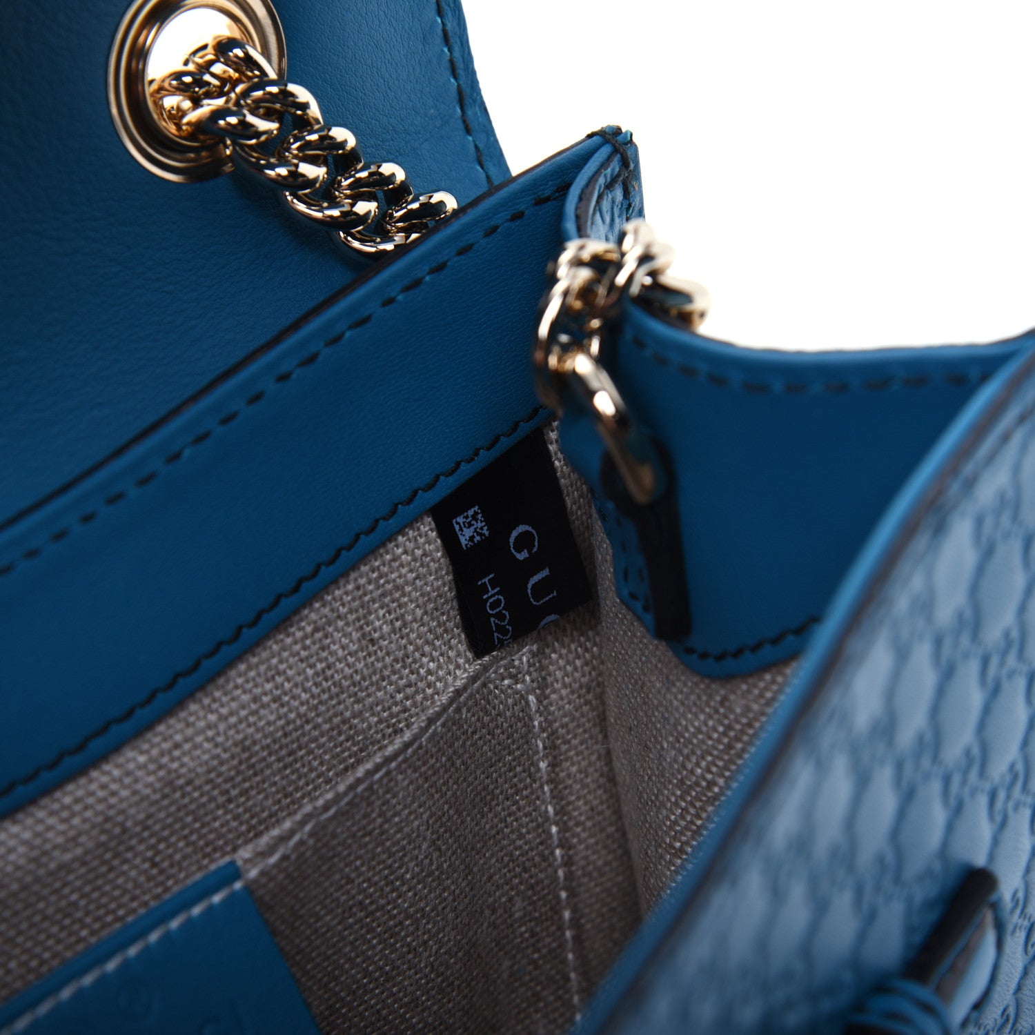 Gucci Microguccissima Mini Emily Shoulder Bag Deep Cobalt 10 of 12