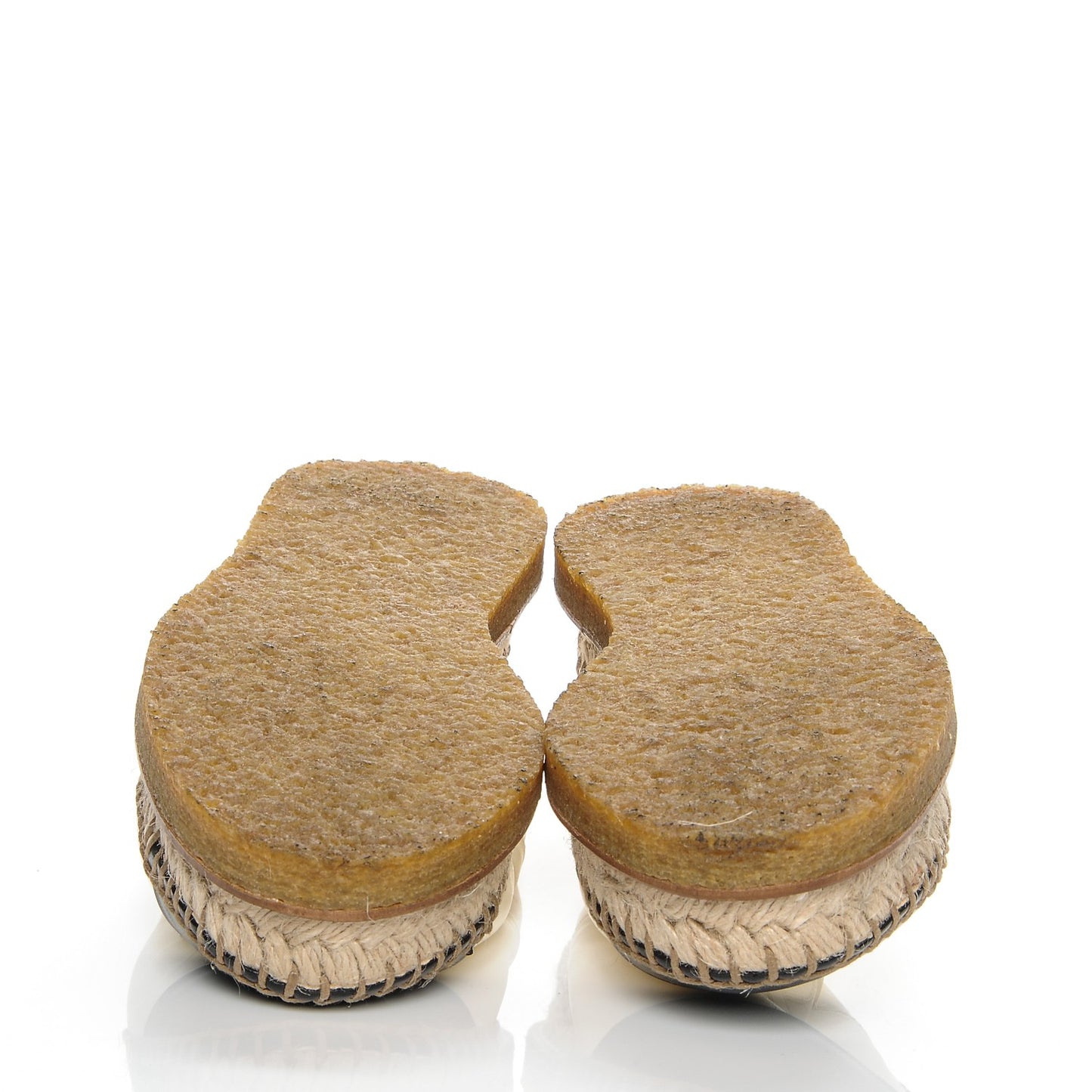 Lambskin CC Espadrilles 37 Ivory Black