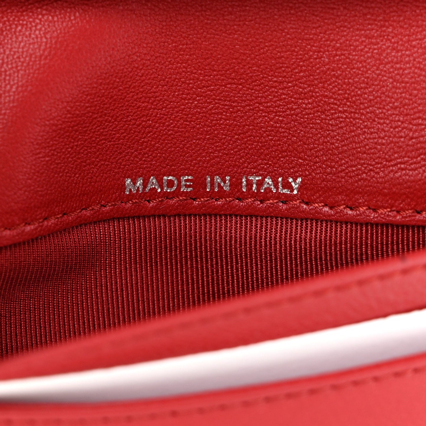 Lambskin Quilted CC French Wallet Red