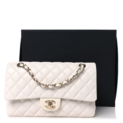 Chanel Caviar Quilted Medium Double Flap White 11 of 11