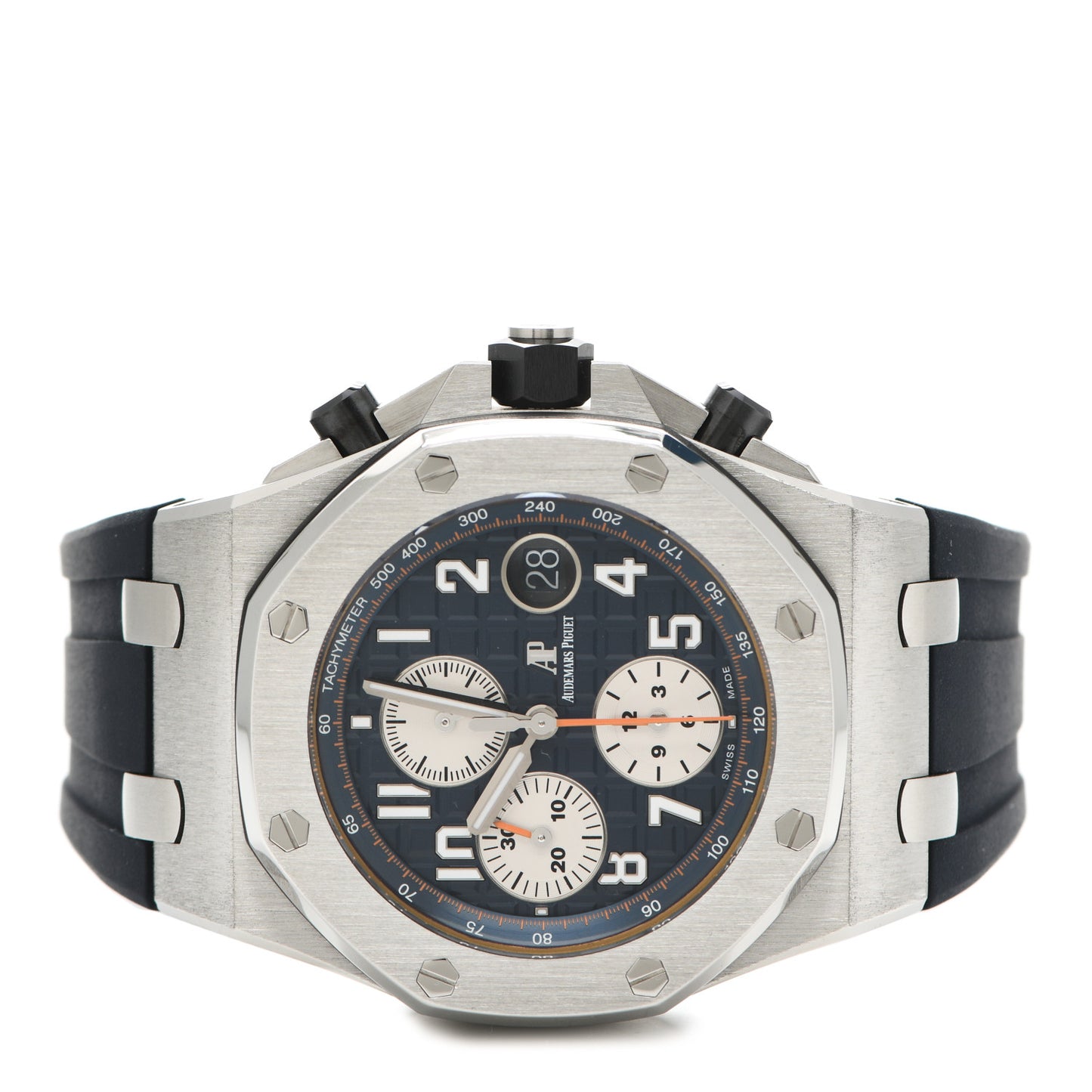 Stainless Steel Rubber 42mm Royal Oak Offshore Chronograph Automatic Watch Blue 26470ST.OO.A027CA.01