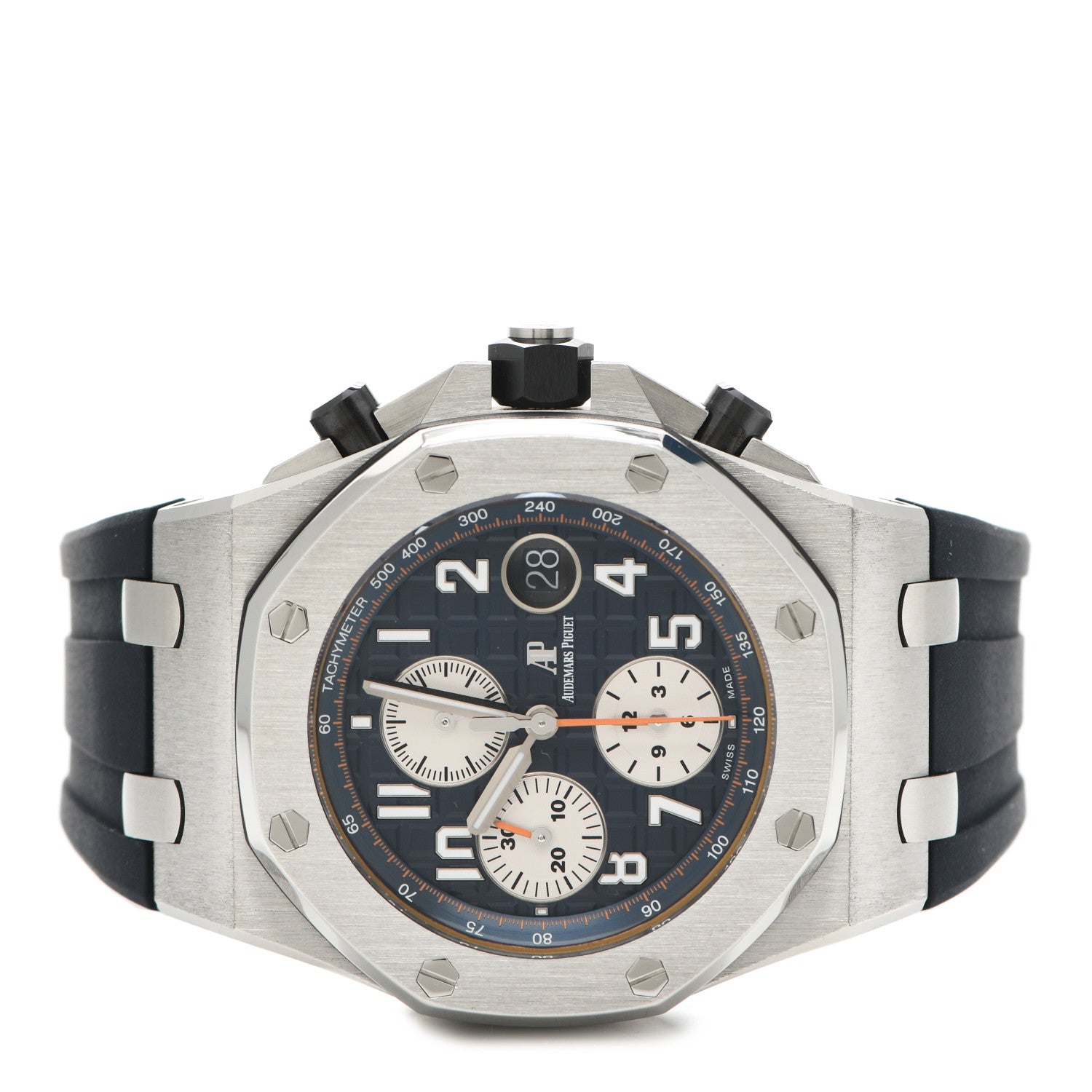 Audemars Piguet Stainless Steel Rubber 42mm Royal Oak Offshore Chronograph Automatic Watch Blue 26470ST.OO.A027CA.01 2 of 5