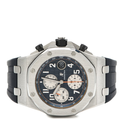 Audemars Piguet Stainless Steel Rubber 42mm Royal Oak Offshore Chronograph Automatic Watch Blue 26470ST.OO.A027CA.01 2 of 5