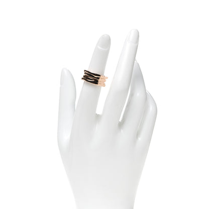 Bulgari 18K Rose Gold B.Zero1 Three-Band Ring 50 5.25 2 of 6