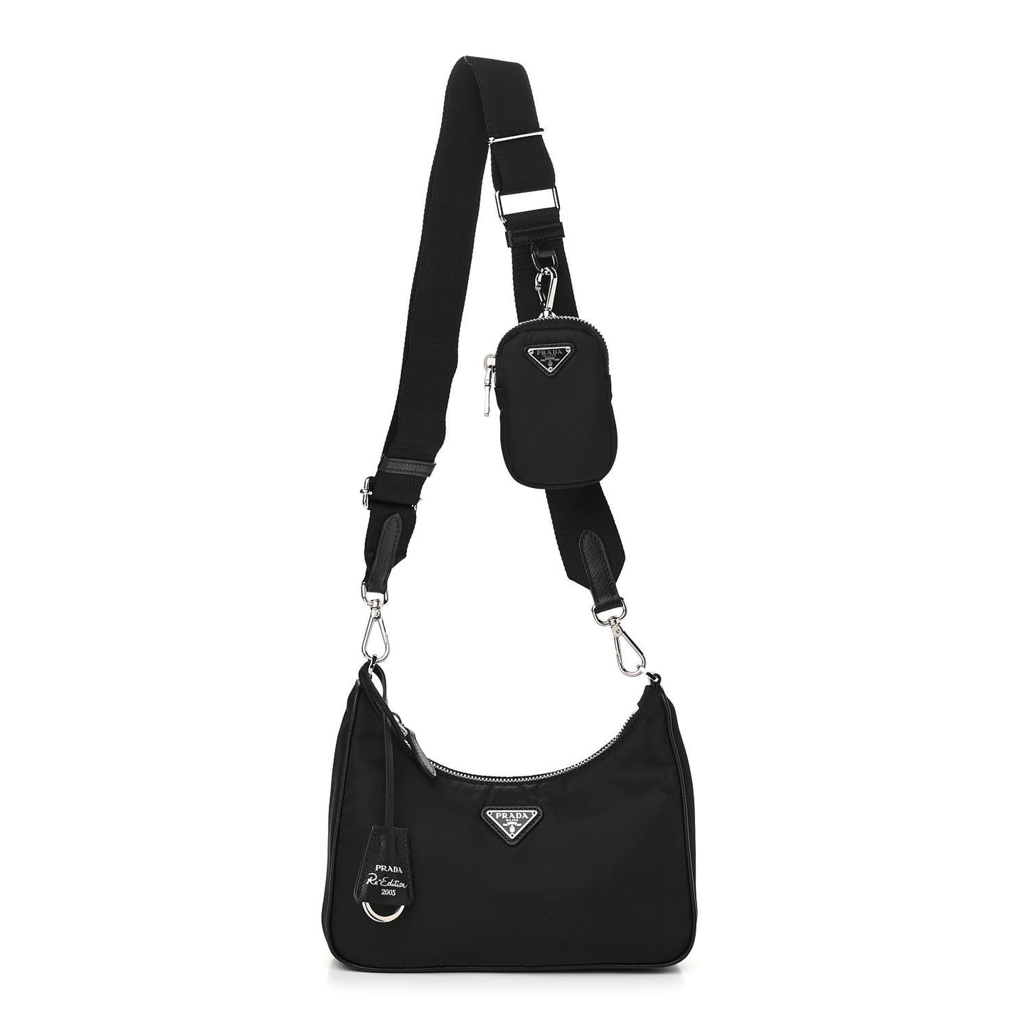 Nylon Re-Edition 2005 Shoulder Bag Black