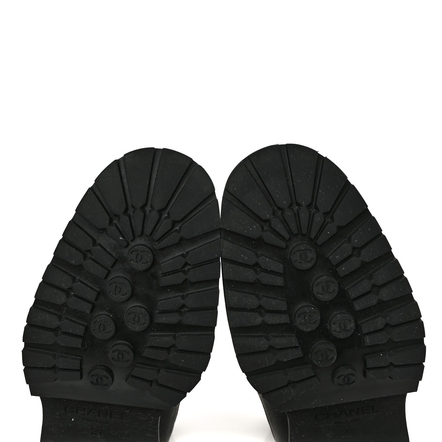 Chanel Crumpled Calfskin Patent Cap Toe Short Boots 39 Black 10 of 10