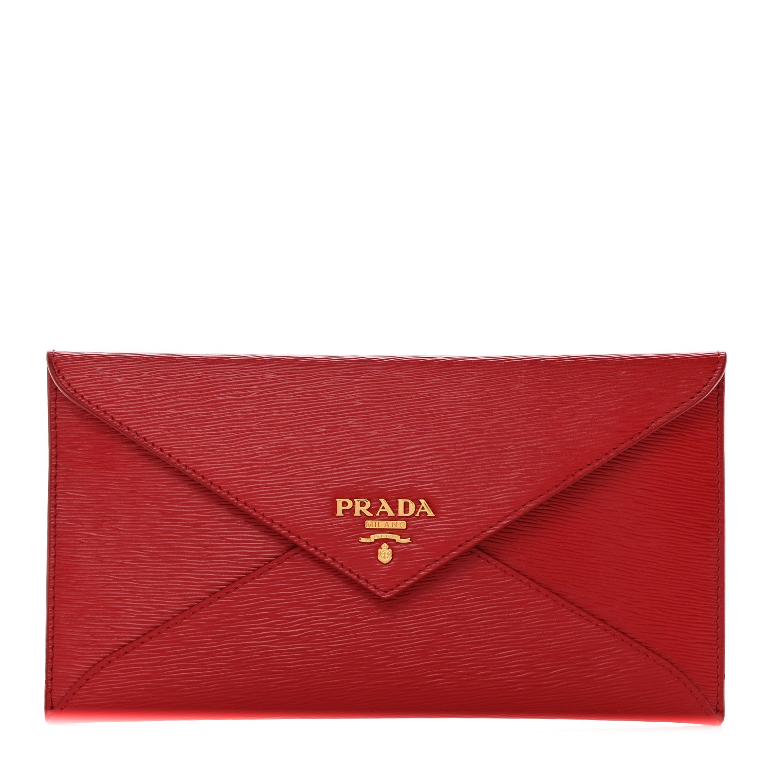 Prada Vitello Move Envelope Wallet Lacca 1 of 7