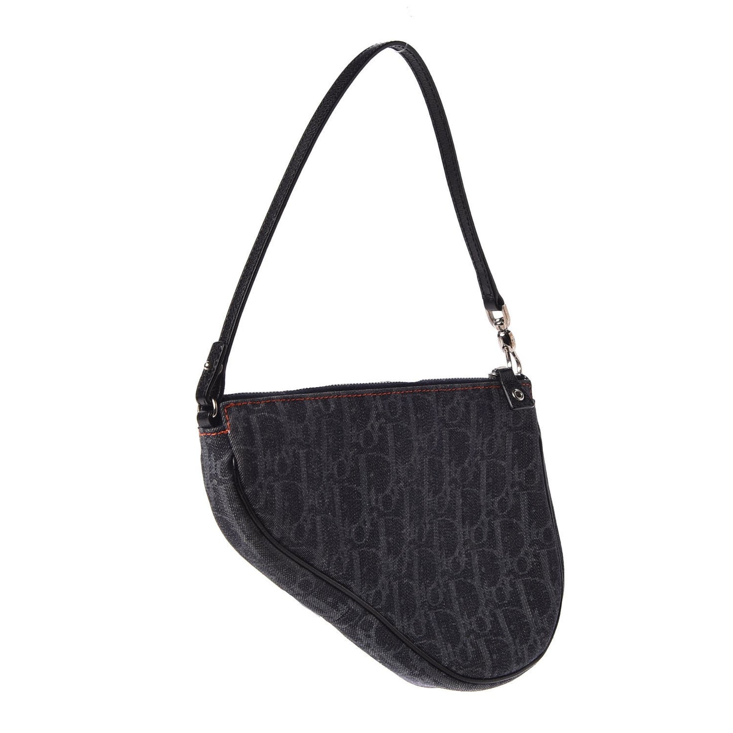 Denim Monogram Mini Saddle Pochette Navy
