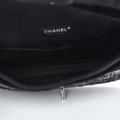 Chanel Tweed Strass Medium Pudong Double Flap Black 5 of 10
