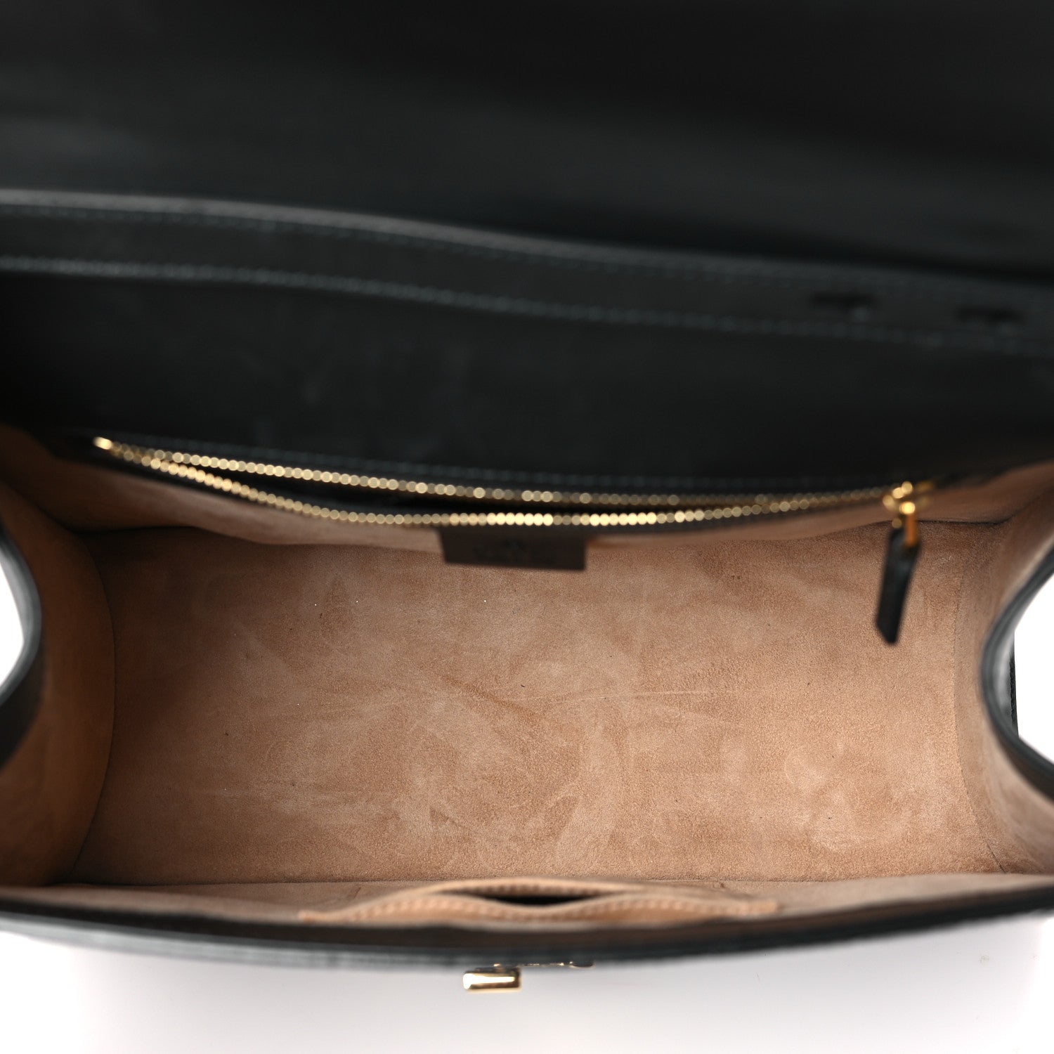 Gucci Guccissima Medium Sylvie Top Handle Bag Black Pink 5 of 9