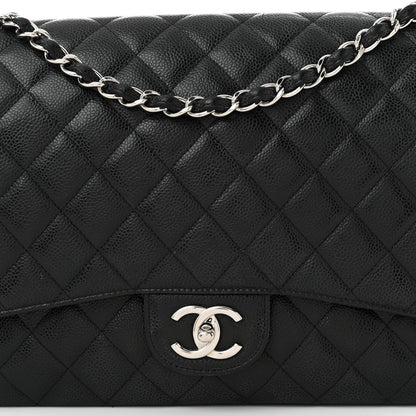 Chanel Caviar Quilted Maxi Double Flap Black 8 of 13