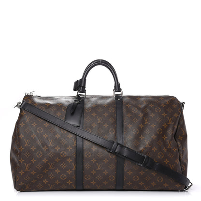 Louis Vuitton Monogram Macassar Keepall Bandouliere 55 1 of 15