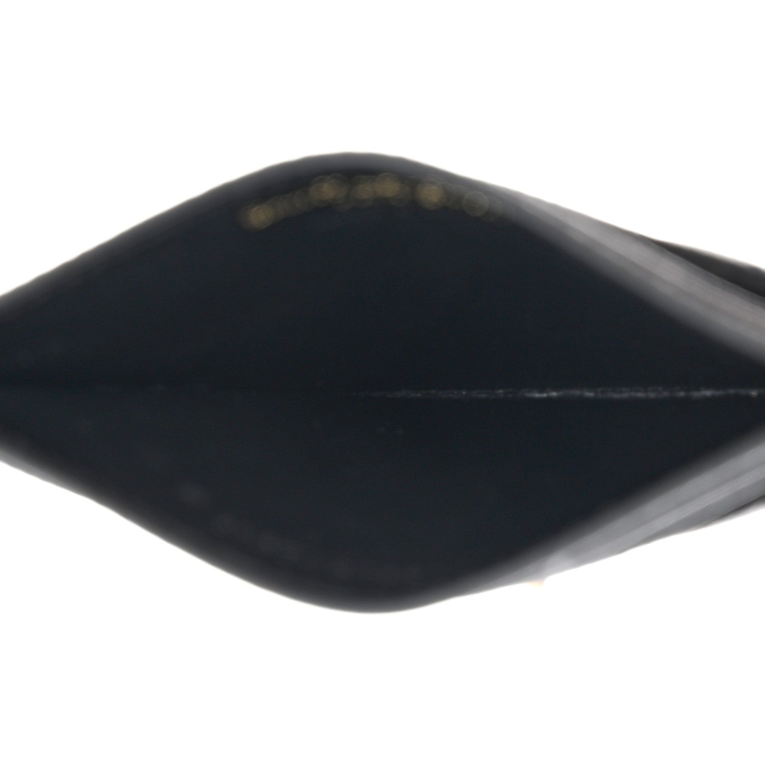 Saint Laurent Grain De Poudre Matelasse Chevron Credit Card Case Black 5 of 8