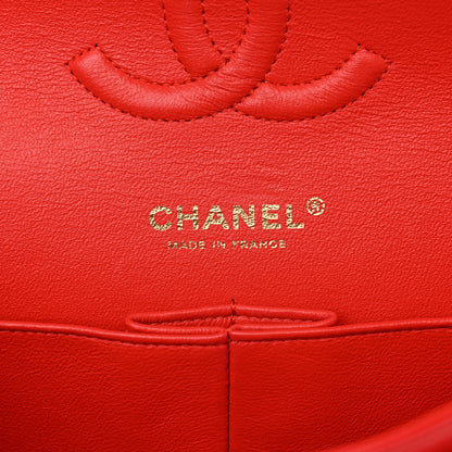 Chanel Lambskin Quilted Medium Double Flap Red 6 of 10