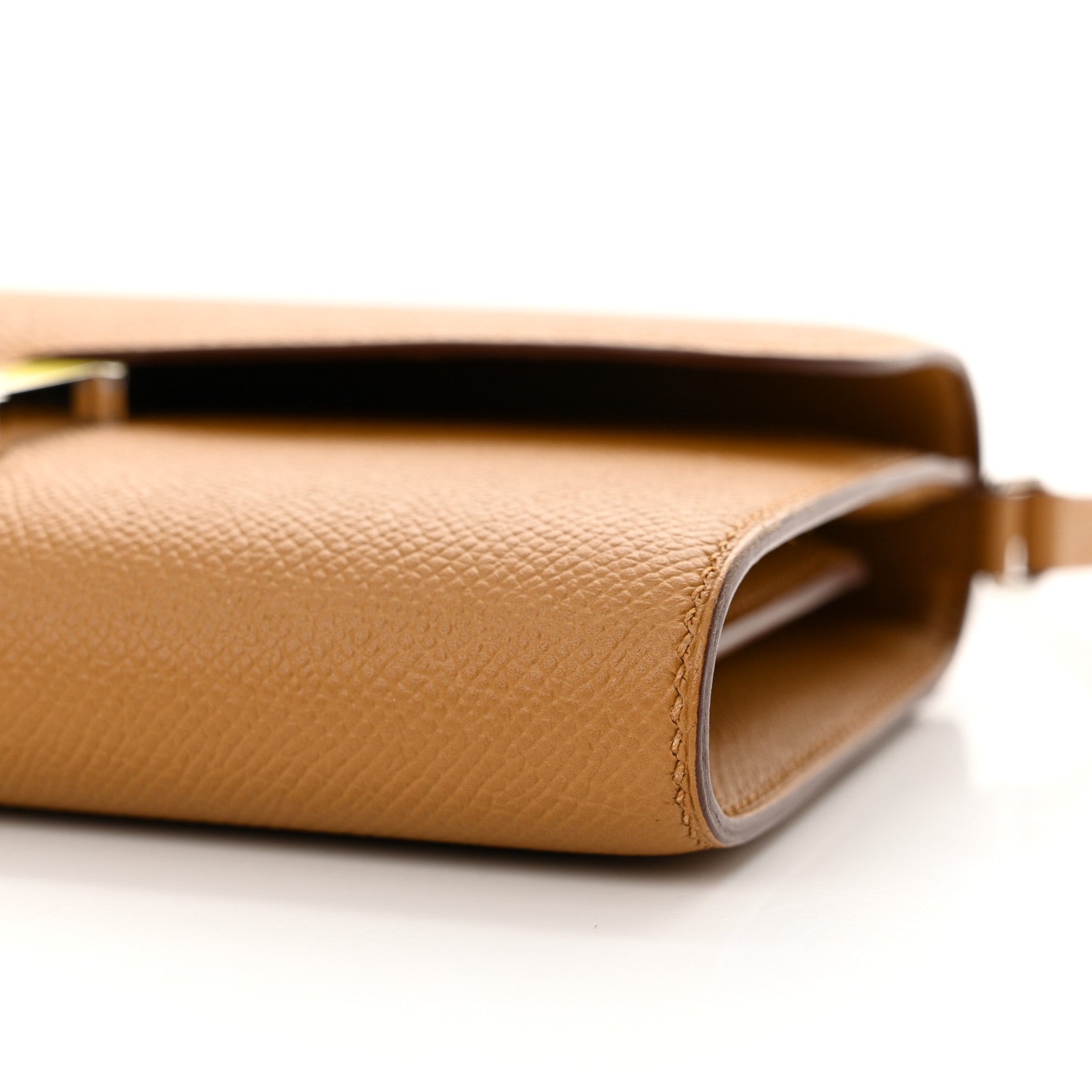 Hermes Epsom Enamel Constance Wallet To Go Sesame Lime 10 of 12