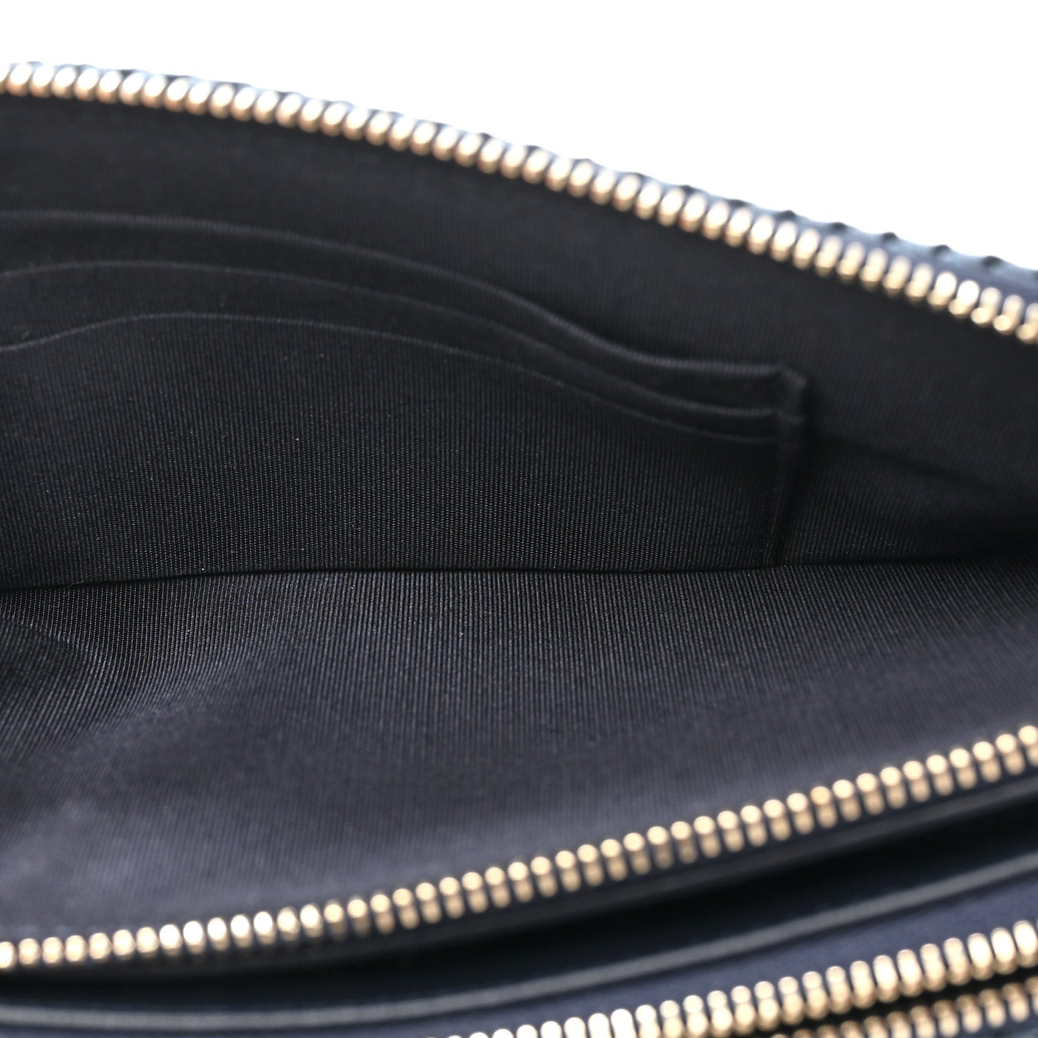 Chanel Lurex Straw Small Deauville Clutch With Chain Blue 6 of 13