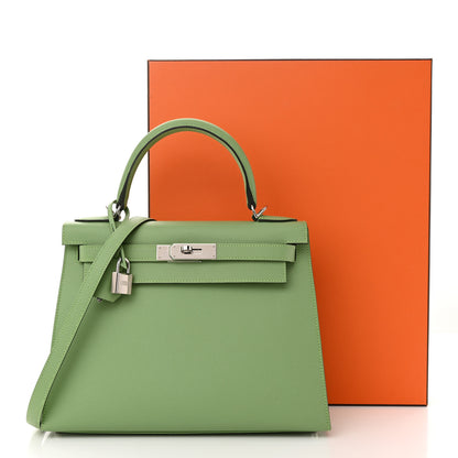 Hermes Epsom Kelly Sellier 28 Vert Criquet 11 of 11