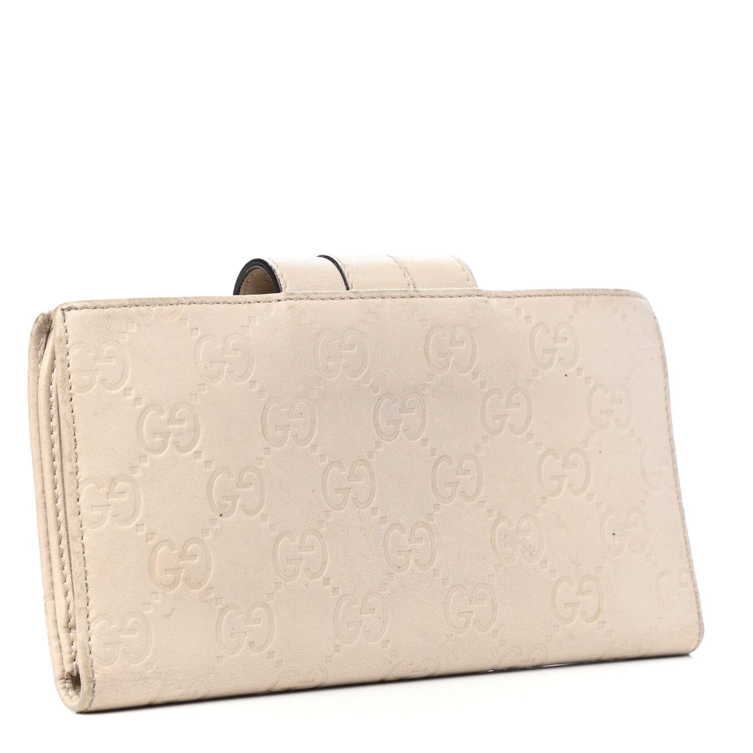 Gucci Guccissima Ladies Web Long Wallet Off White 3 of 9