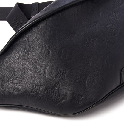 Louis Vuitton Calfskin Monogram Shadow Discovery Bumbag Black 6 of 8
