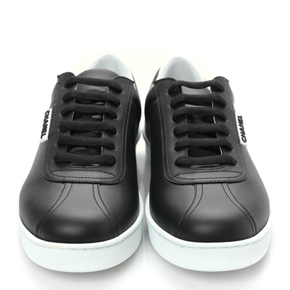 Chanel Calfskin CC Womens Sneakers 40 Black 2 of 8
