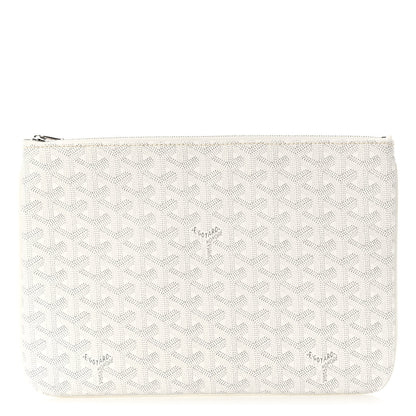 Goyard Goyardine Senat Pochette MM White 1 of 10