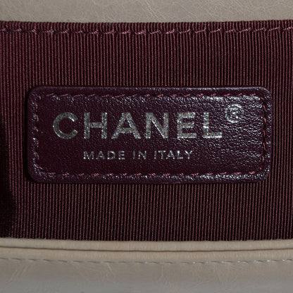 Chanel Calfskin Small Boy Chained Flap Beige 7 of 9