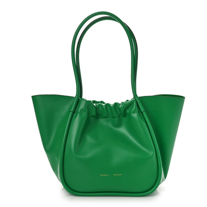 Proenza Schouler Calfskin XL Ruched Tote Green 2 of 9