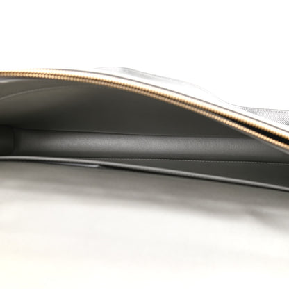 Celine Laminated Grained Calfskin Cartable Small Briefcase Silver 4 of 7