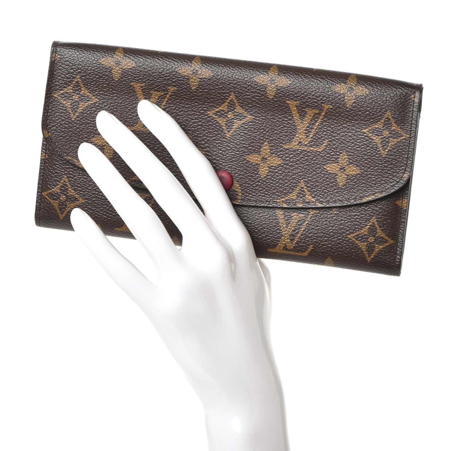 Louis Vuitton Monogram Emilie Wallet Fuchsia 2 of 8